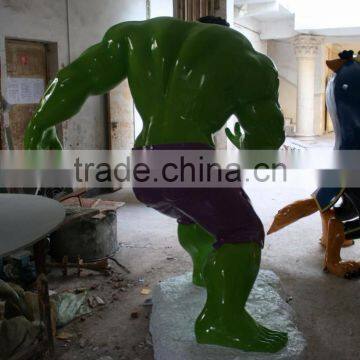 Outdoor Garden Decoration Promotion Resin Craft Fiberglass Hulk Statue photo-3