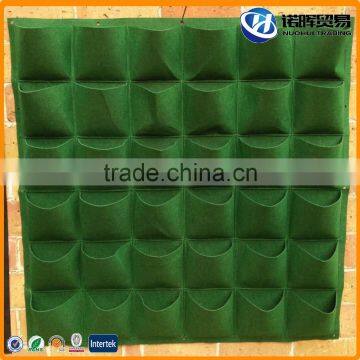 36 Pockets Customize Size Felt Vertical Green Wall photo-4