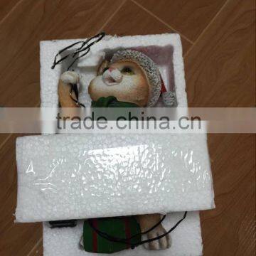 Decoration Wholesale Craft Supplies Resin Craft Animal Cat Led Light Personalized Christmas Ornaments photo-6