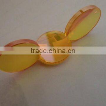 Yellow Color Co2 Laser Cutting Lens 20 mm Diameter 50.8 mm Focus Length photo-2