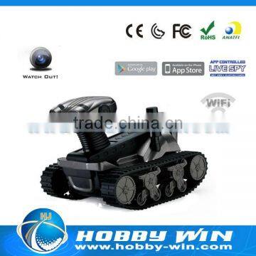 New arrival 2013 iOS/Android Wifi Controlled Wireless rc Tank With Moving Camera wifi tank with camera