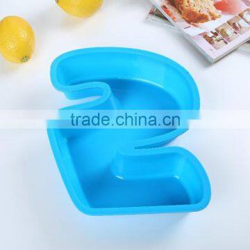 Number 5 Silicone Cake Mould Pan Tin Bakeware Baking Birthday Tools