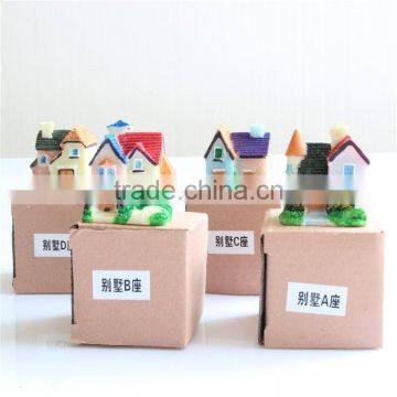 Mini CUTE Fashional Resin Decoration, ZAKKA Grocery Micro Landscape Villas Europe Type Resin Home Background Props photo-2