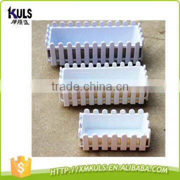 Removable Square Rectangle Plastic Garden Flower Fence Pots photo-2
