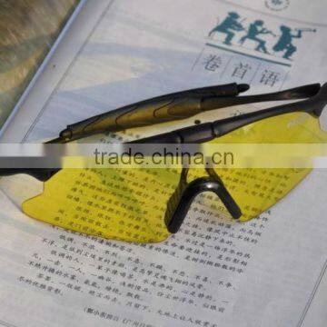 NV100 Shooting Glasses with Black Open Frame