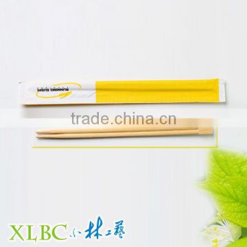 Round bamboo chopsticks with PO sleeve