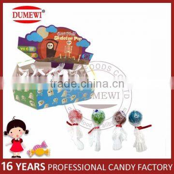 Skeleton Shape Pop Candy Confectionery Lollipop