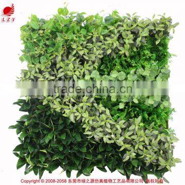 High quality mini artificial flowers green wall vertical garden