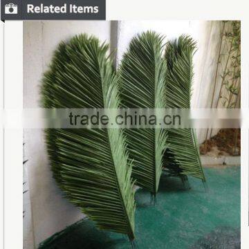 High Quality Outdoor Plastic Artificial Plam Tree Leaves photo-6