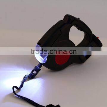 4.5M Automatic Dog Lead Retractable Dog Leash Pet Traction Rope Chain Harness Dog Collar Pet Products 3 LED Lights Garbage Bag photo-2