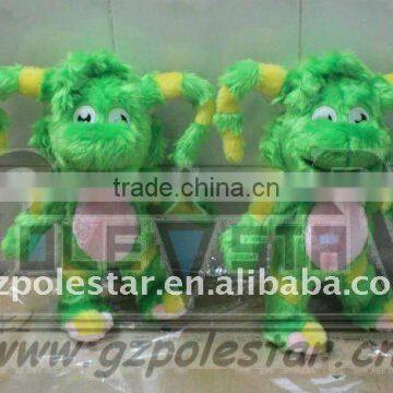 .nice green plush doll