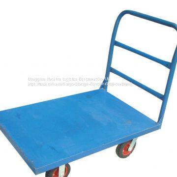 Easy Installation Steel Flatbed Cart Four Wheel Welded Frame