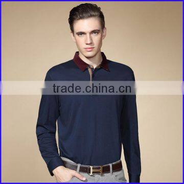 New Design Long Mens Sleeveus Polo T-shirts in India Custom photo-2