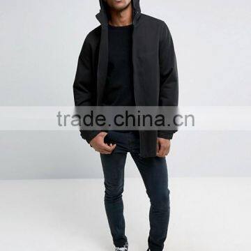 Wholesale Xinlan Best Price High Quality New Design Durable Lightweight 100% Cotton Black Running Casual Men Jacket photo-4