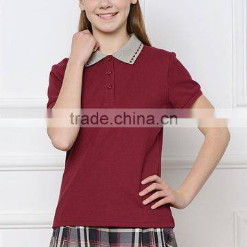 College Student Summer Girls British Academy Short Sleeve T-Shirt photo-3