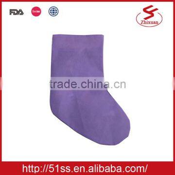 Purple Full Printing Christmas Socks photo-2