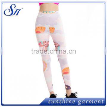 KX023 Women's Novelty Leggings With Milky Silk 92%polyester 2017 photo-6