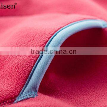 Apparel Manufacturer Custom Zipper-up Pocket Girls Polar Fleece With Hoodies Children's Vests photo-3