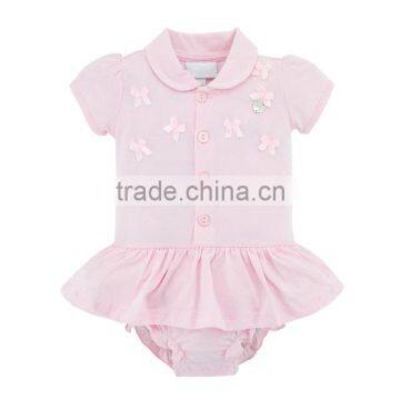 Newborn Baby Clothes Short Sleeve 95% Cotton Wholesale Baby Rompers For Summer