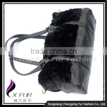 CX-H-32 Genuine Rex Fur Women Handbag Ladies photo-2