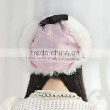 Cheap Factory High Quality New Soft & Warm Winter Earflap Girls Fur Hats photo-4