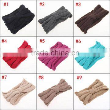 Hot selling ladies fashion knit headband hair accessories for teenagers women winter headband