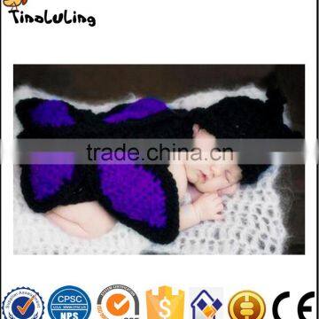 NPT32 Tinaluling crochet butterfly newborn baby set baby photography props