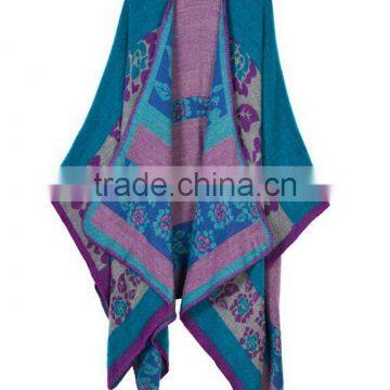 2017 New Western Wind Women Scarf Hand-sewn Twill Jacquard Imitated Cashmere Material Printed Women Cloak photo-6