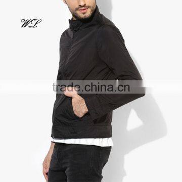 Man OEM Shiny Nylon Jacket Waterproof Fabric Customised PaddedJackets photo-2