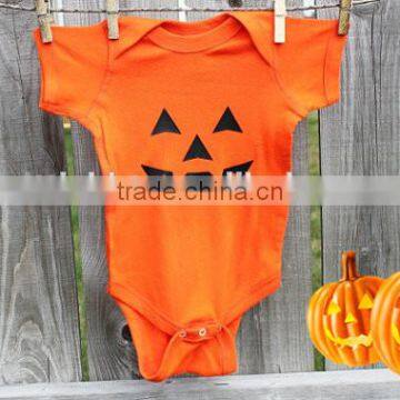 Halloween Boutique Clothing Baby Girl Halloween Outfit Pumpkin Romper Baby Romper photo-4