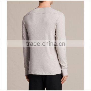 Free Sample Design Different GSM Choice Cotton Custom Long Sleeve Mens T Shirt photo-2