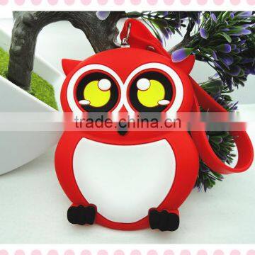 S80125A Silicone Small Owl Mini Cute Coin Purse Wallet Cute Eight Animal Sharp For Women Purse photo-5