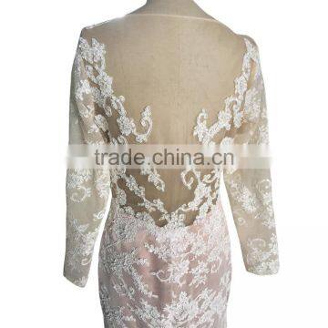 China OEM Long Sleeve Lace Wedding Dress For Sale photo-6