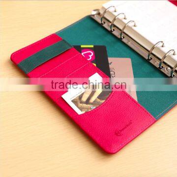 A6 PU Cover Agenda Planner With Elastic Band Loose Leaf Binding Diary Customizable Planner photo-4