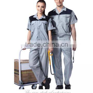 Unisex Polyester Cotton Summer Short Sleeve Work Uniform With Multiple Pockets photo-2
