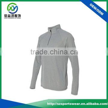 Basic Design Available Color Raglan Sleeve Light Weight 1/4 Zip Pullover Sweatshirt photo-3