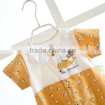 Wholesale Summer Striped Girls Baby Rompers Cotton Clothing photo-3