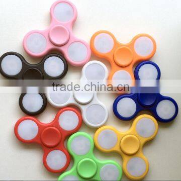 Fingertip Gyro Three Leaf Bearings Interdental Rotation EDC Decompression Toys Spiral Fingers Spot Lights With Lights photo-3