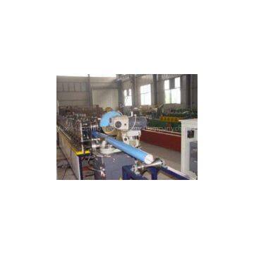 Round pipe roll forming machine for downspout making