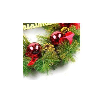 M109 Christmas Wreath Factory Supply Balls and Pine Cones Advent Wreath photo-3