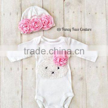 2016 new arrival easter girls rabbit romper clothes