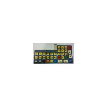 Silk Printed Keyboard Membrane Switch Keyboard 100M 250V DC