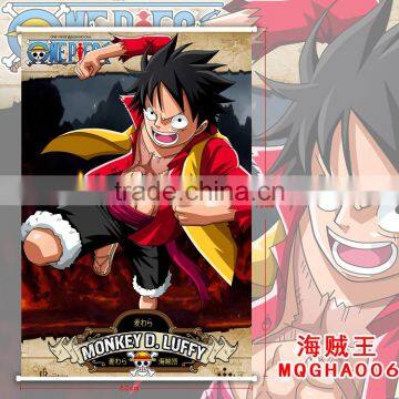 Cosplay Wholesale High Quality One Piece Japanese Cartoon Monkey D. Luffy Anime Wallscrolls 60*90CM