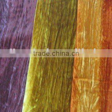Bushed & crushed woven velvet,velour fabric