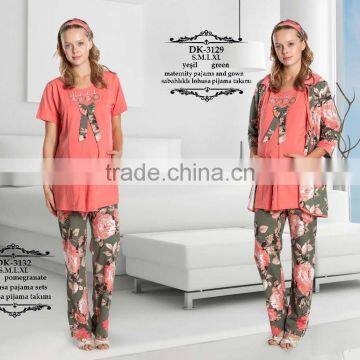 ladies design maternity 100% cotton pajama for pregnant women