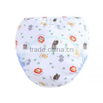 animal printed style wholesale 100% cotton baby cloth diaper