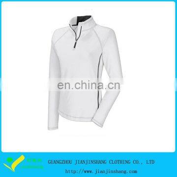 Quarter Zip Blank White Polyester Spandex Custom Mens Hoody