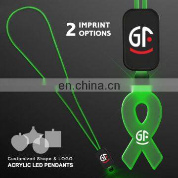 Customized Logo And Shape Christmas Led Necklace