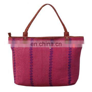 Vintage Ethnic Kantha Tote Bag Beautiful Sari Kantha Bag