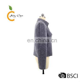 Two Chest Pockets With Flaps Womens Jackets and Coats photo-4